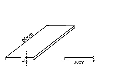 Bazenovy lem - 60x30x3cmKreslicí plátno 1-80